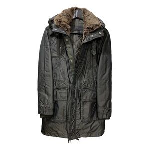 Women's Military Style Bcbg Maxazria Faux Fur-Trimmed Parka